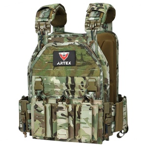 1000d Polyester Plate Carrier Tactical Vest with Quick Release Security Molle Chaleco Tactico Bandolier Laser Cut Tactical Vest - Product Image 1