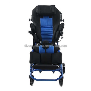Nouvelle conception, fauteuil roulant pliable en alliage d'aluminium léger de bonne qualité, pour enfants atteints de paralysie cérébrale, capacité de 75 kg, pour bébés et enfants - Product Image 5