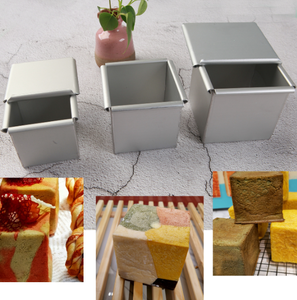 Hợp Kim Nhôm Vuông Bánh Mì Nướng Khuôn Đục Lỗ Bánh Mì Bánh Nướng Khay Pan Với Nắp Kim Loại Công Cụ Cho Nướng - Product Image 1