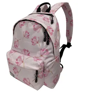 Zaino da scuola rosa adorabile leggero più venduto 400D 600D borse da scuola in poliestere per bambina