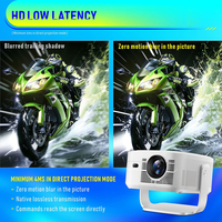 Projecteur intelligent HY450 Max Android 14 à ultra courte focale 8K, projecteur vidéo 1080P avec autofocus pour home cinéma