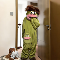 Großhandel Winner Übergröße Lustige Erwachsenen-Pyjamas Cartoon-Tier Fleece-Schlafanzug Nachtwäsche Loungewear für Unisex-Kleidung