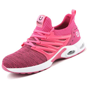 Factory Direct Sale of Lace-up Steel Toe Safety <b>Shoes</b> Breathable Wear-resistant air Cushion Soles Anti-shock Anti-stab <b>Functions</b> - Product Image 1