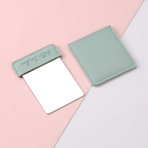 Espejo Compacto Cuadrado Guozun de Cuero PU, Mini Espejo de Maquillaje con Personalización de Logotipo - Product Image 1