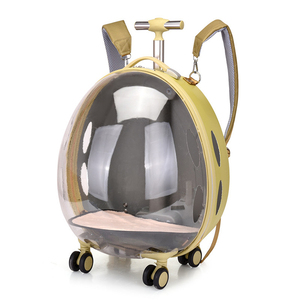 Chariot de luxe en PVC transparent à roulettes <span class=keywords><strong>pour</strong></span> animaux de compagnie <span class=keywords><strong>sac</strong></span> de transport <span class=keywords><strong>chien</strong></span> chat <span class=keywords><strong>sac</strong></span> à <span class=keywords><strong>dos</strong></span> <span class=keywords><strong>pour</strong></span> un transport facile vente directe d'usine - Product Image 3