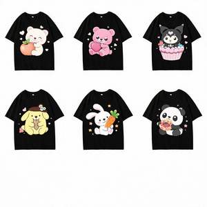 Camiseta Unissex de Manga Curta 100% Algodão Respirável de Alta Qualidade para Anime e Mangá, Atacado de Fábrica com Impressão Personalizada - Product Image 4