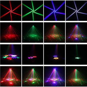 Đèn sân khấu <span class=keywords><strong>mini</strong></span> <span class=keywords><strong>LED</strong></span> 120W trực tiếp từ nhà máy, 6 tay đèn di động, hiệu ứng strobe RGBW, DMX512, dành cho OEM/ODM, đèn tiệc tùng - Product Image 4