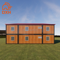 Maison Modulaire Conteneurisée à Toit Incliné, Assemblage Rapide, en Acier, pour Résidence, Dortoir ou Bureau, 10ft 20ft 40ft