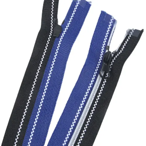 Original factory stock hot sale 3# black blue color matching open end nylon zipper wholesale