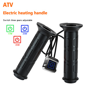 Poignée chauffante électrique en alliage d'aluminium à trois niveaux, étanche, pour véhicules tout-terrain (VTT), avec température réglable - Product Image 2