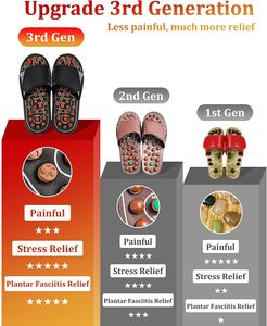 Zapatos para caminar de alta calidad, masajeador de adoquines de acupuntura, zapatillas de masaje para pies, masajeador de terapia de acupuntura para reflexología de pies - Product Image 3