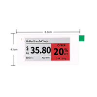 Etiquetas Electrónicas de Precio ESL de Cuatro Colores de 2.66 Pulgadas de LEEKA, Fabricante de ESL, para Almacenamiento y Suministros de Supermercados
