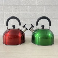 Bouilloire à gaz Jiangmen en métal, théière en acier CLASSIQUE de haute qualité, bouilloire sifflante, théière à eau sifflante