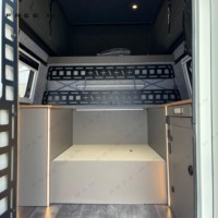 Novo Design de Campers de Caminhão com Lados Macios e Estrutura Pop-up, Placa de Parede em Composto FRP, Janela de RV, Caravanas Familiares