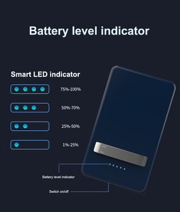 Siêu mỏng 5000mAh Li-polymer pin 3-in-1 ngân hàng điện từ sạc không dây PVC Chất liệu chủ PD 18 Wát sạc nhanh - Product Image 6