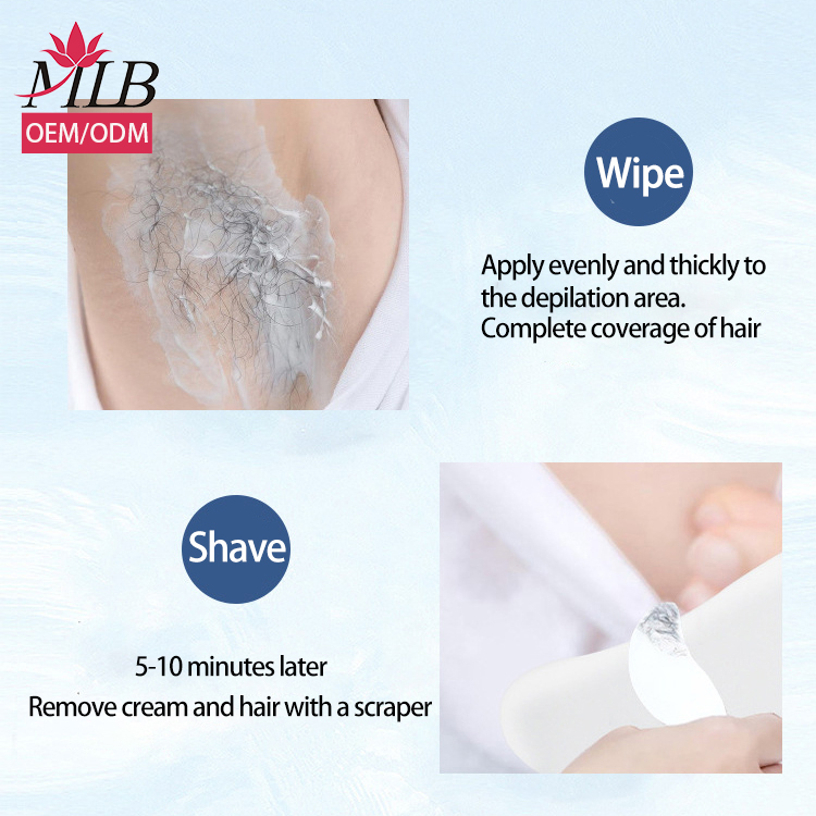 Высококачественная безболезненная Корейская Органическая Женская отбеливающая подмышка для ног, бикини, крем для удаления волос с фирменной этикеткой