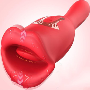 Vibrador Profesional Femenino con Simulación de Beso, Múltiples Modos de Vibración, Juguete Sexual Estimulador con Lengua Vibrante - Product Image 1