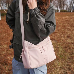 Bolso <span class=keywords><strong>Bandolera</strong></span> de Nailon Impermeable Unisex, Gran Capacidad, Ligero, con Cierre de Cremallera, Bolso de Mano Moderno - Product Image 3