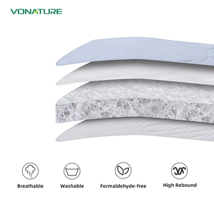 Matelas Bébé Hybride avec Couverture en Tissu Anti-Allergie Moderne, Gel Rafraîchissant Respirant, POE Anti-Bruit, Amovible et Lavable pour <span class=keywords><strong>Salle</strong></span> <span class=keywords><strong>de</strong></span> <span class=keywords><strong>Bain</strong></span> - Product Image 5