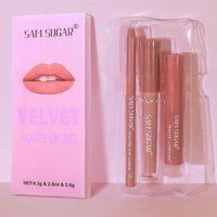 Ensemble de rouges à lèvres en boîte en gros, coffrets cadeaux de maquillage, coffrets de maquillage professionnels, kit de gloss à lèvres, emballage de boîte personnalisé