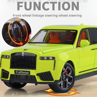 JLF-1901-540 Rolls Royce Cullinan 1/24 SUV de Lujo con Sonido de Cielo Estrellado, Modelo de Coche de Metal Fundido a Presión con Retroceso, Juguete con Batería de Botón, Regalo
