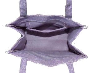 ถุงผ้าปอกระเจาขนาดเล็กแบบพับเก็บได้ใช้ซ้ำได้ถุงช็อปปิ้งกระเป๋าใส่เอกสารพร้อมกระเป๋าทำในอินเดีย - Product Image 3