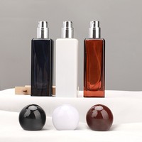 Flacon de parfum en verre à col vissé 30 ml, atomiseur de parfum vide, flacon pulvérisateur cosmétique de luxe rechargeable – Offre Spéciale
