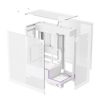 Boîtier ATX Full Tower Thermalright A30 ARGB Blanc avec fenêtre panoramique en acrylique sur trois côtés pour PC de jeu (refroidissement inclus, sans accessoires)