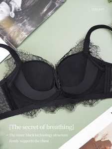 Soutien-gorge rembourré respirant à couverture complète sans armatures, élégant et doux, pour femmes, en gros - Product Image 4