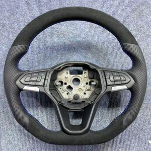 Volante de Fibra de Carbono Real Fabricado por YTcarbon para <span class=keywords><strong>VW</strong></span> Passat B8 Variant <span class=keywords><strong>Arteon</strong></span> <span class=keywords><strong>R</strong></span> <span class=keywords><strong>Line</strong></span> - Product Image 4