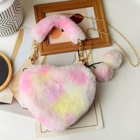 Sac de rangement en peluche pour femme, sac à bandoulière fourrure pêche pour l'automne et l'hiver, sac à main quotidien, cadeaux, sac de rangement