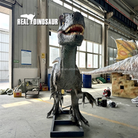 Zigong Fabricant Jurassic Park Dinosaure Animatronic Réaliste Réaliste Modèle 3D Dinosaure Velociraptor À Vendre