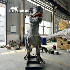 Zigong fabricante Jurassic Park animatronic dinosaurio realista 3D modelo dinosaurio Velociraptor para la venta - Product Image 3