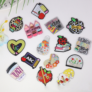 Insignia de profesor personalizada, carrete, lápiz, manzana, café, pizarra, cuaderno, <span class=keywords><strong>estudiante</strong></span>, insignia acrílica, accesorios para tarjeta de identificación, soporte Ree - Product Image 1
