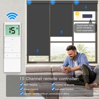 Persianas Enrollables Opacas Eléctricas Inteligentes Personalizadas con Control por WiFi, App, Google y Alexa para Hotel