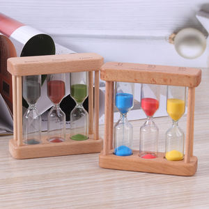 <span class=keywords><strong>Sablier</strong></span> à thé à cadre en bois de style <span class=keywords><strong>design</strong></span> moderne fait à la main 3 4 5 minutes <span class=keywords><strong>sablier</strong></span> horloge synchronisation pour cadeau d'anniversaire - Product Image 4