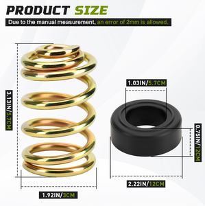 Ressort de compression en acier <span class=keywords><strong>et</strong></span> <span class=keywords><strong>cuivre</strong></span> personnalisé, extrémités fermées, usage industriel, applications automobiles/moto, <span class=keywords><strong>suspension</strong></span> - Product Image 3