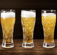 Verre à bière Pilsner de style moderne 440 ml, verre à bière de blé de 15 onces pour les amateurs de bières artisanales et les bars de fête