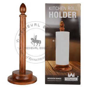 Support de Rouleau de Papier de Cuisine en Bois de Mangue Décoratif Écologique Moderne, Présentoir en Bois Marron, Meilleure Vente pour la Maison - Product Image 3