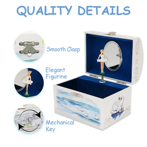 Caja Musical <span class=keywords><strong>de</strong></span> Joyería <span class=keywords><strong>de</strong></span> Ballet Clásica y Elegante <span class=keywords><strong>de</strong></span> Fábrica Jakos - Regalo Perfecto para <span class=keywords><strong>Cumpleaños</strong></span>, Navidad y Festividades para Niñas - Product Image 3