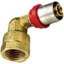 Tiemme-Raccord femelle à pression incurvé 40x1 "1/4" en acier inoxydable de qualité alimentaire pour applications chimiques au gaz-Surface lisse BSPT - Product Image 1