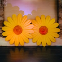 Modèle de fleur géante gonflable personnalisée de 2 m en forme de tournesol, pour publicité suspendue, décoration de mariage, événement, scène, festival, fête