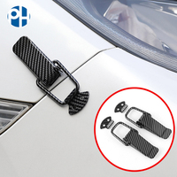 2 poignées de porte en alliage d'aluminium, garnitures de porte arrière, accessoires de voiture, goupilles de verrouillage, crochets de traction, finition mate, installation facile, modèle ABG