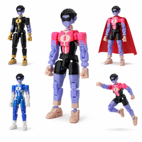 Figurine articulée Violet Phantom Warrior imprimée en 3D FDM, modèle de jouet de collection, conception personnalisée, OEM ODM, vente en gros