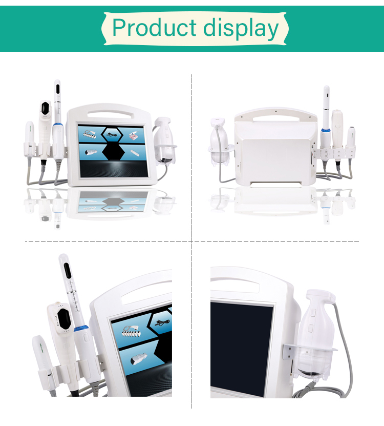 4D Ultra Face Lift Hi Fu Anti-aging Beauty Machine With 4 Handles 5 Handles One Shoot 12 Lines