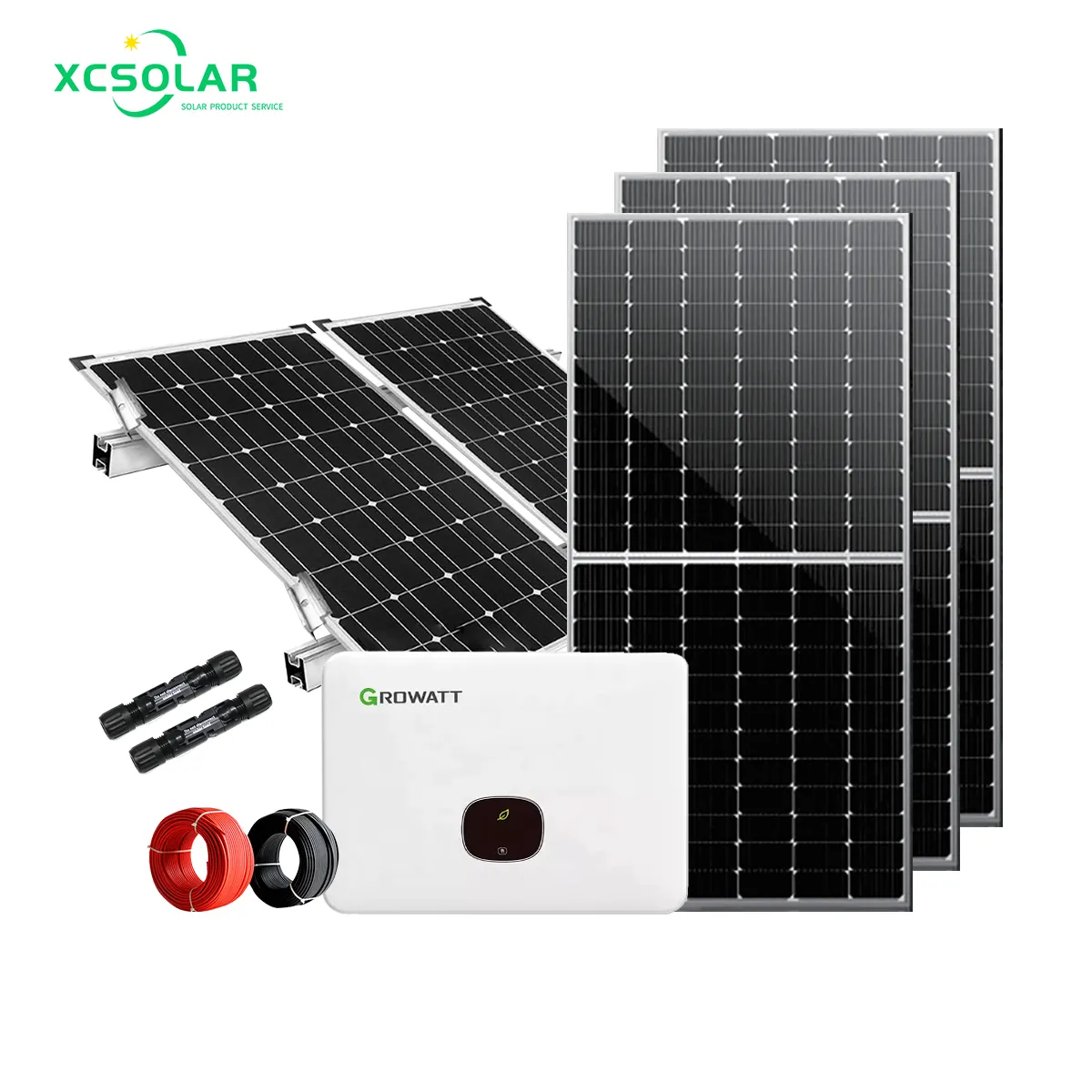 Landwirtschaft industrielles kommerzielles Solar-Kraftwerk 30 kW 50 kW 80 kW Solar-Dachpanel-Montagesystem, Solar-Wasserpumpe-System