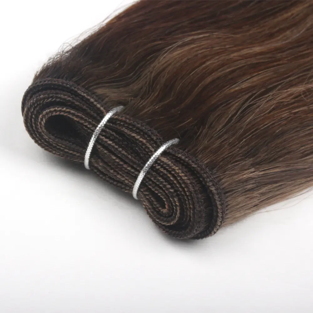Yading Most Popular Invisible New Machine Double Weft Human Hair Extensions weft 100g human hair