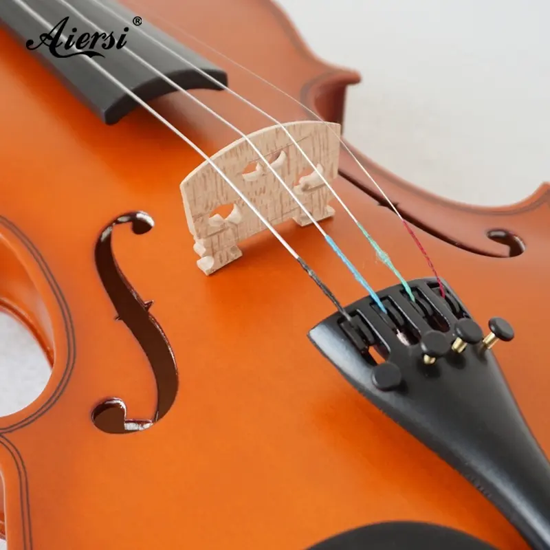 Aiersi להקת כינור כולל מקרה וקשת זול מחיר דיקט תלמיד 4/4 כינור למכירה