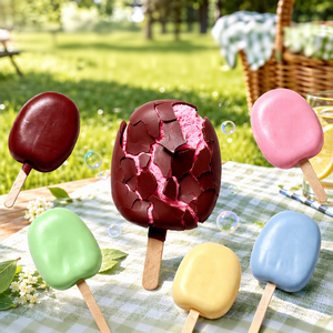 Giocattolo Squishy a Forma <span class=keywords><strong>di</strong></span> Ghiacciolo Croccante con Suono ASMR, Simulazione <span class=keywords><strong>di</strong></span> Gelato, Giocattolo Antistress da Spremere - Product Image 1