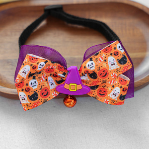 2025 Otoño Invierno cachorro gatito <span class=keywords><strong>Collar</strong></span> lindo impreso calavera poliéster para perros accesorio de entrenamiento de moda bufanda Decoración - Product Image 4